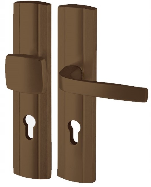 Vonkajšia kľučka-gombík Prestige Axa staré zlato 72 mm