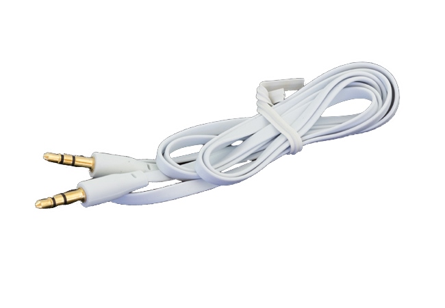 

Kabel Płaski Aux Jack 3,5mm 1M Biały AK292A Wawa