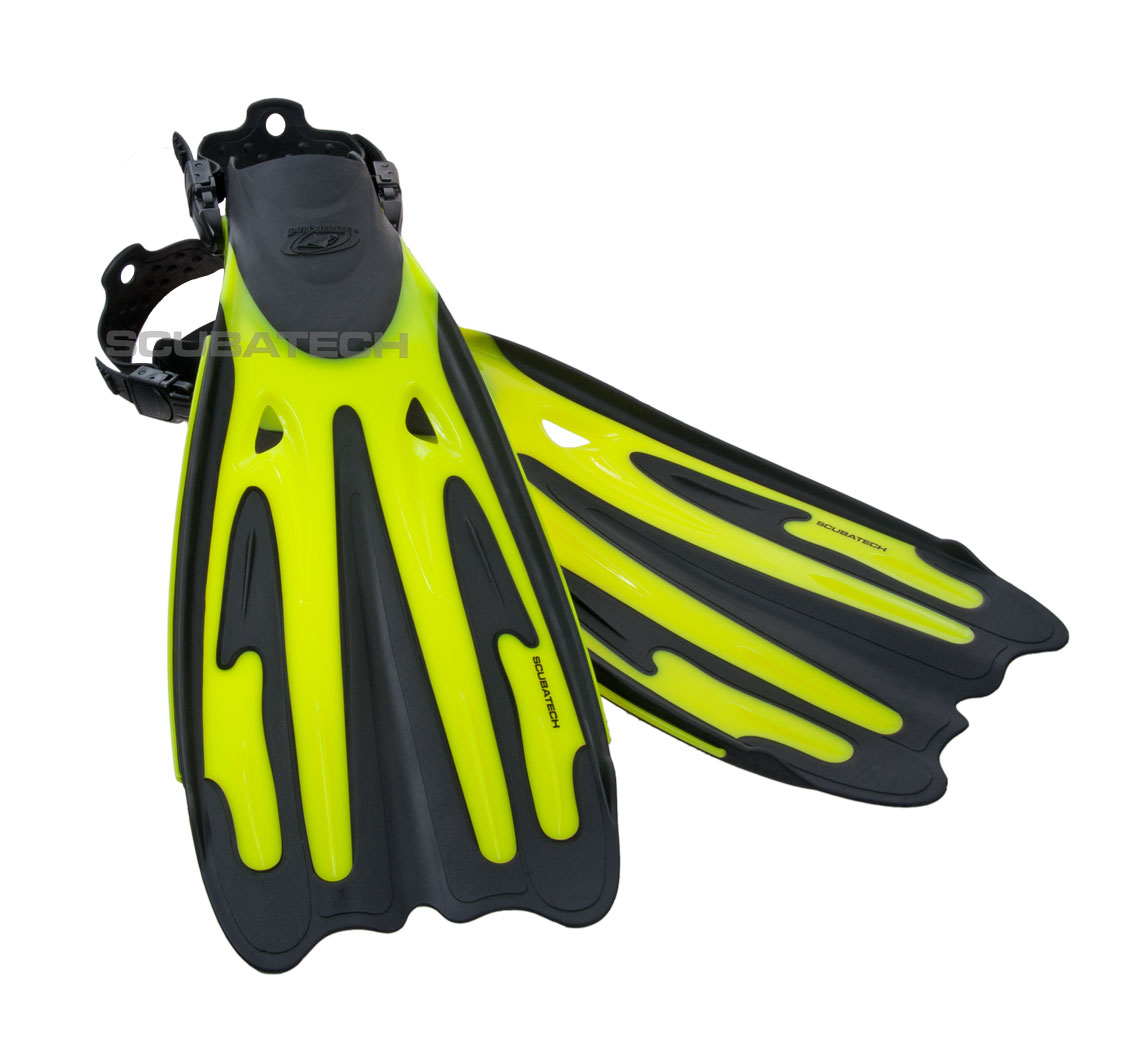 Płetwy paskowe Scubatech Tiara Pro, Żółte, M/L