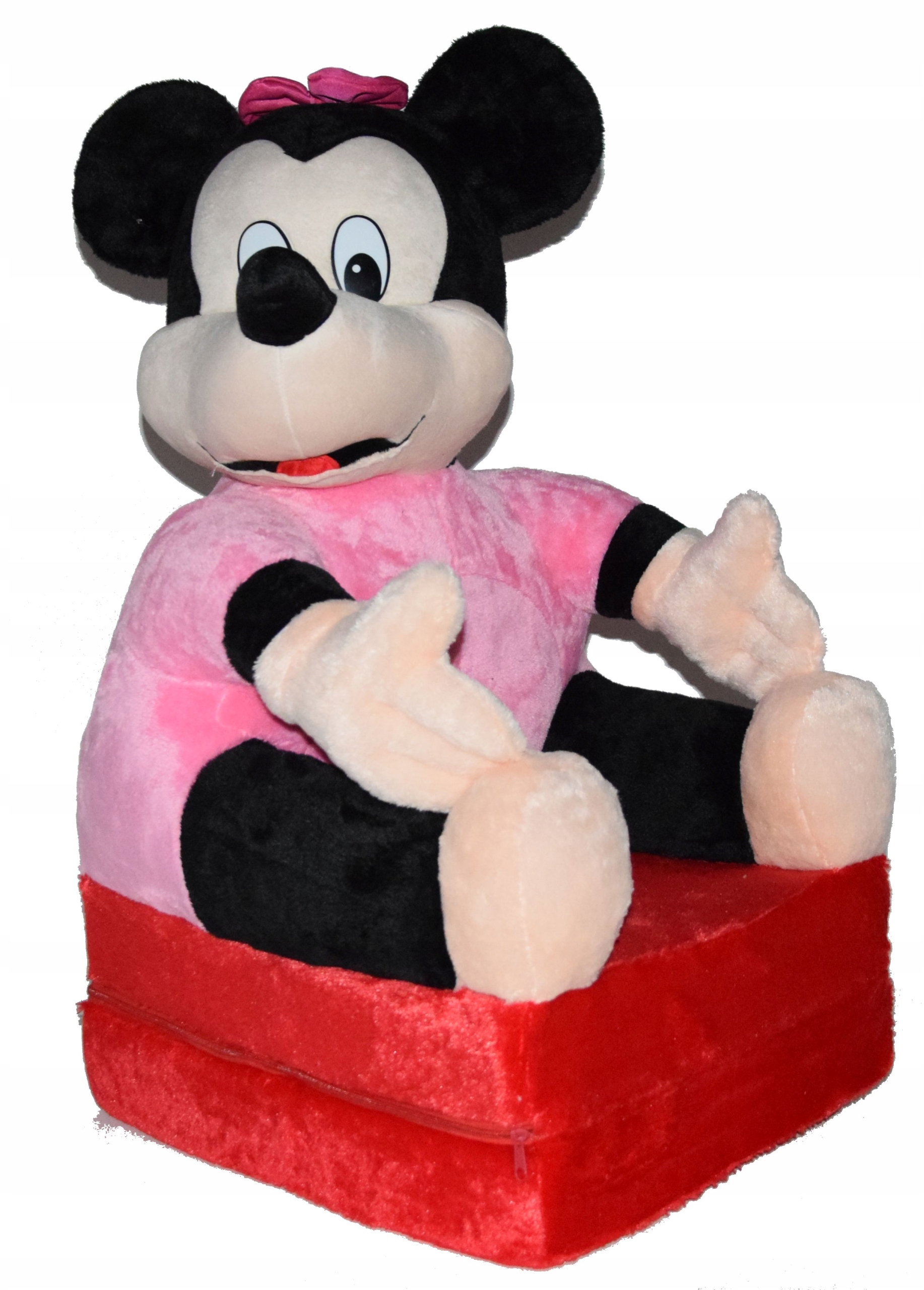 FOTEL DLA DZIECI ROZKŁADANY FOTELIK PLUSZOWY PUFA Marka inna