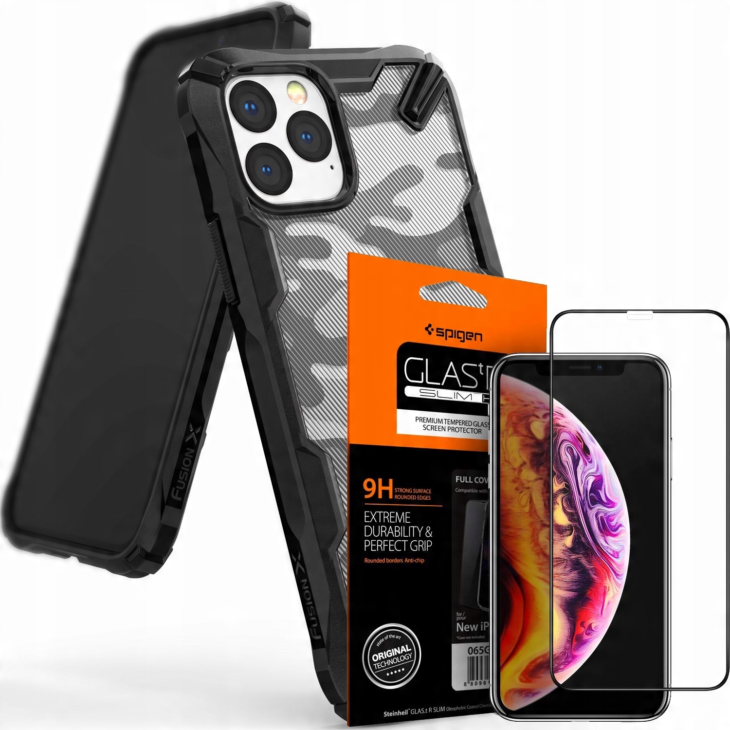 

Etui Ringke Fusion-x Do Iphone 11 Pro+szkło Spigen