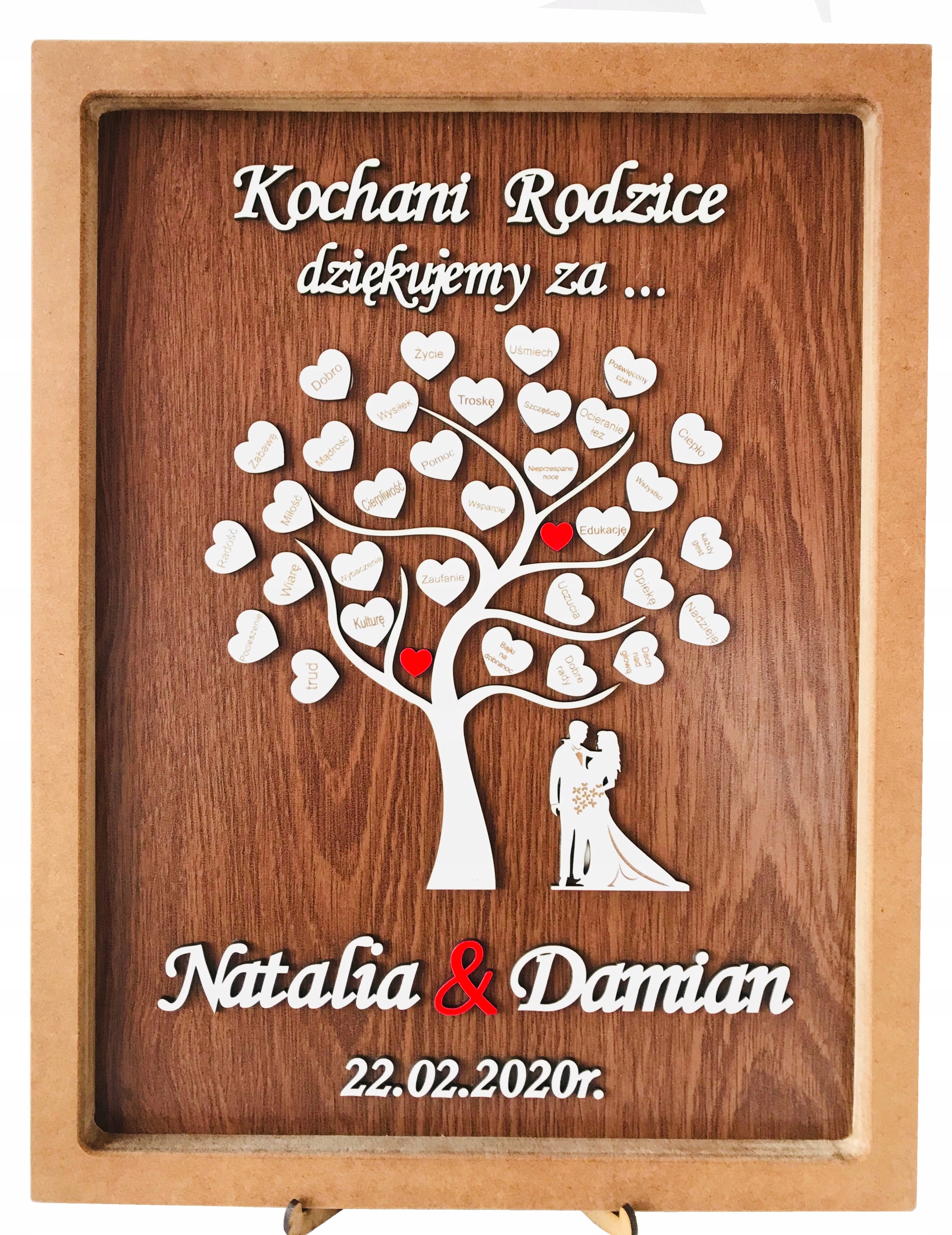 

Podziękowanie Dla Rodziców Ślub Obraz Rama ramka