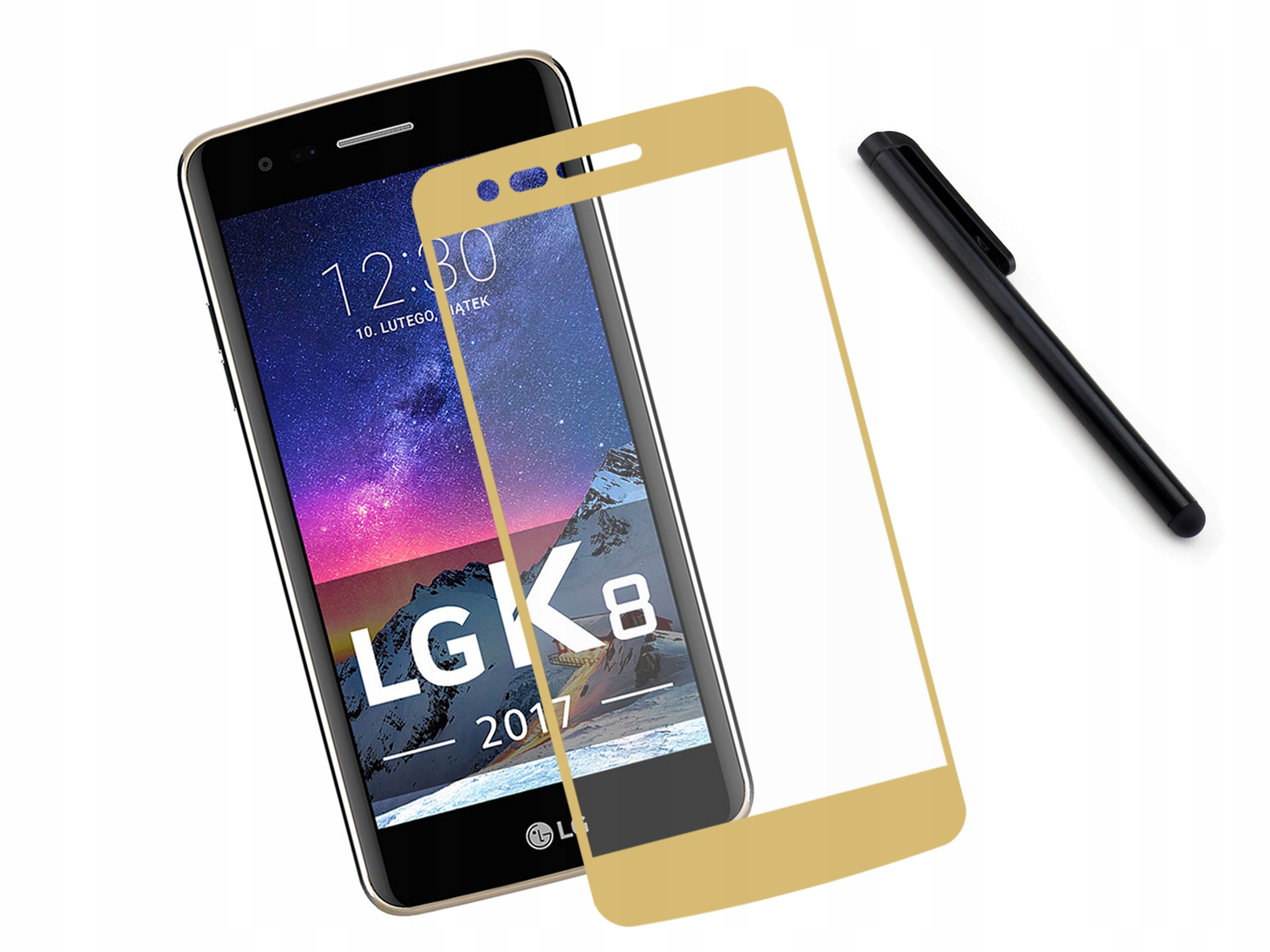 

Szkło hartowane 3D 9H telefon Lg K8 2017 Złote