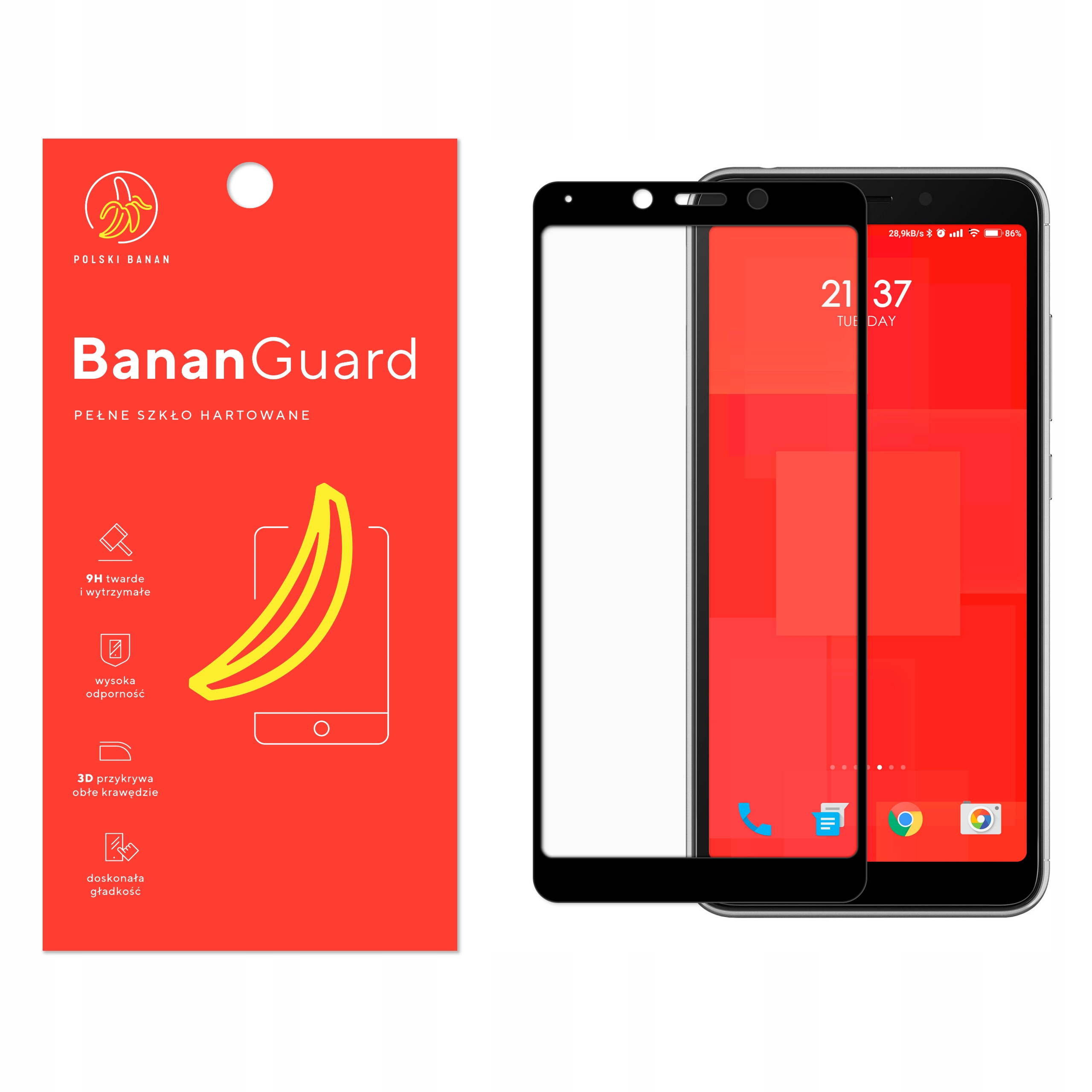 

Szkło Hartowane 3D do Xiaomi Redmi 6 / 6A Czarne