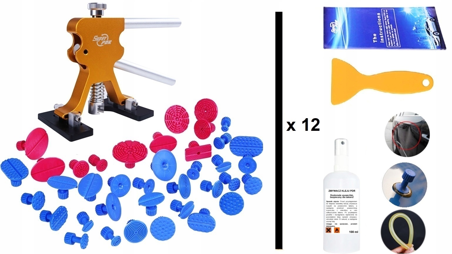 Sada na odstranění promáčklin Puller Pdr oprava bez lakování