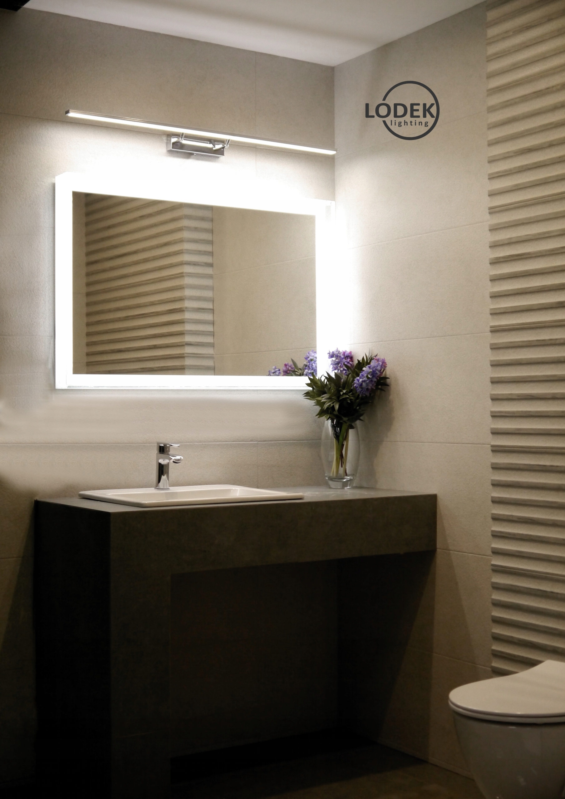 KINKIET ŁAZIENKOWY LED NAD LUSTRO CHROM/MAT 140 cm Kod producenta LD5K1