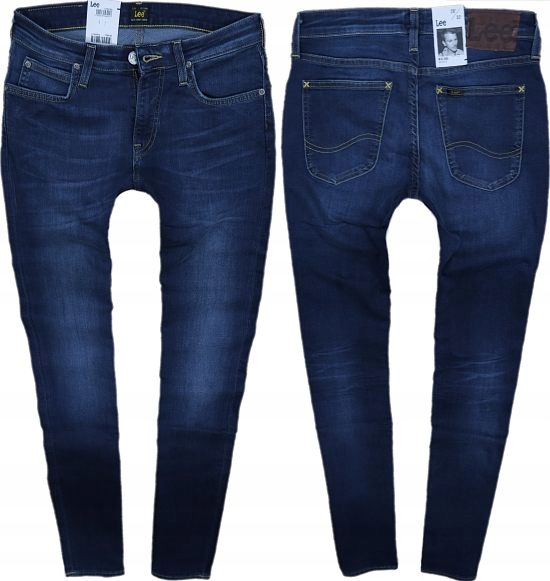 

Lee Malone jeansy rurki Visual Worn skinny stretch
