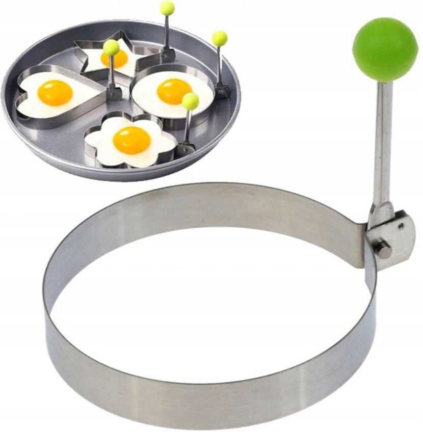 FOREMKA DO smażenia JAJEK SADZONYCH STALOWA KOŁO KWIATEK SERCE GWIAZDA Marka Kinghoff