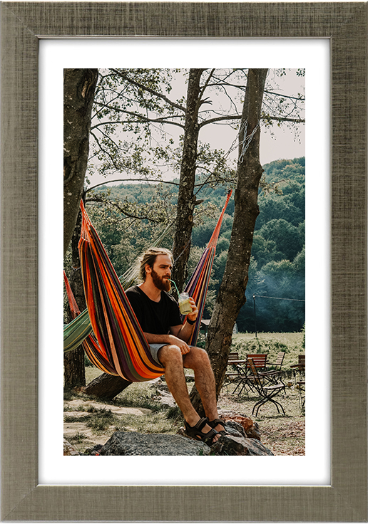 

Rama Drewniana Stalowa Foto Ramka B6 13X18 CM