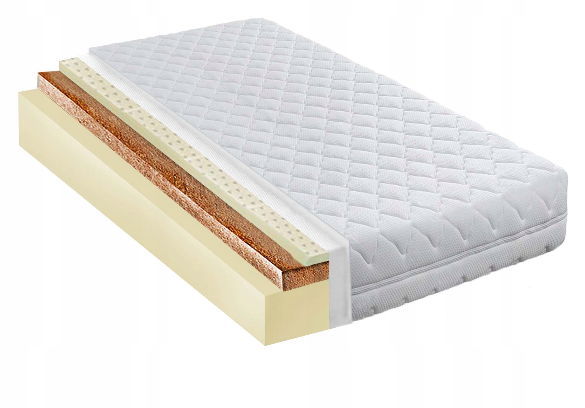 100X160 Matrac Pre Alergikov Latex Kokos Poľský 25CM