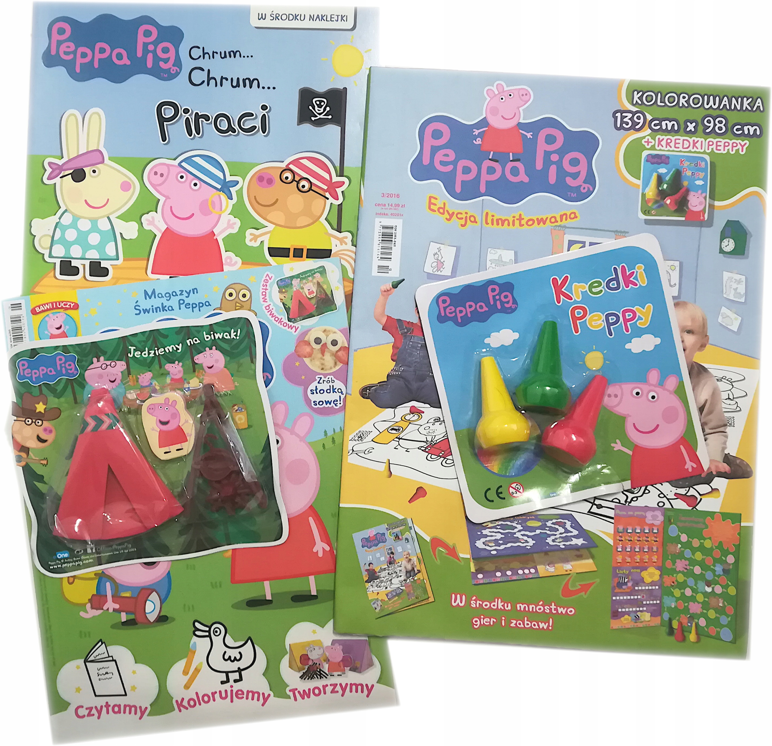 

Świnka Peppa Kolor. Podłogowa 3 Prezenty D-X