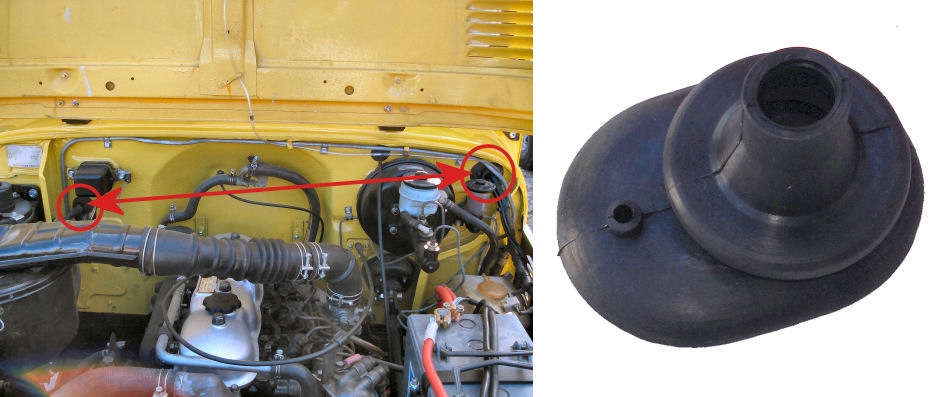 J4 - РЕЗИНОВАЯ ВТУЛКА УСТАНОВКИ TOYOTA CRUISER BJ4O FJ40