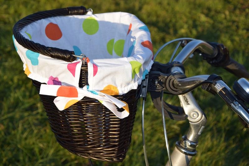 Koszyk wiklinowy na ROWER clik kosz +obszycie 16wz Model Wiklinowe Cuda