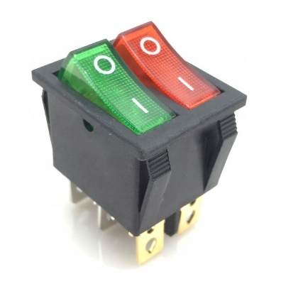 

Przełącznik podświetlany Podwójny 16A 250V(1563)