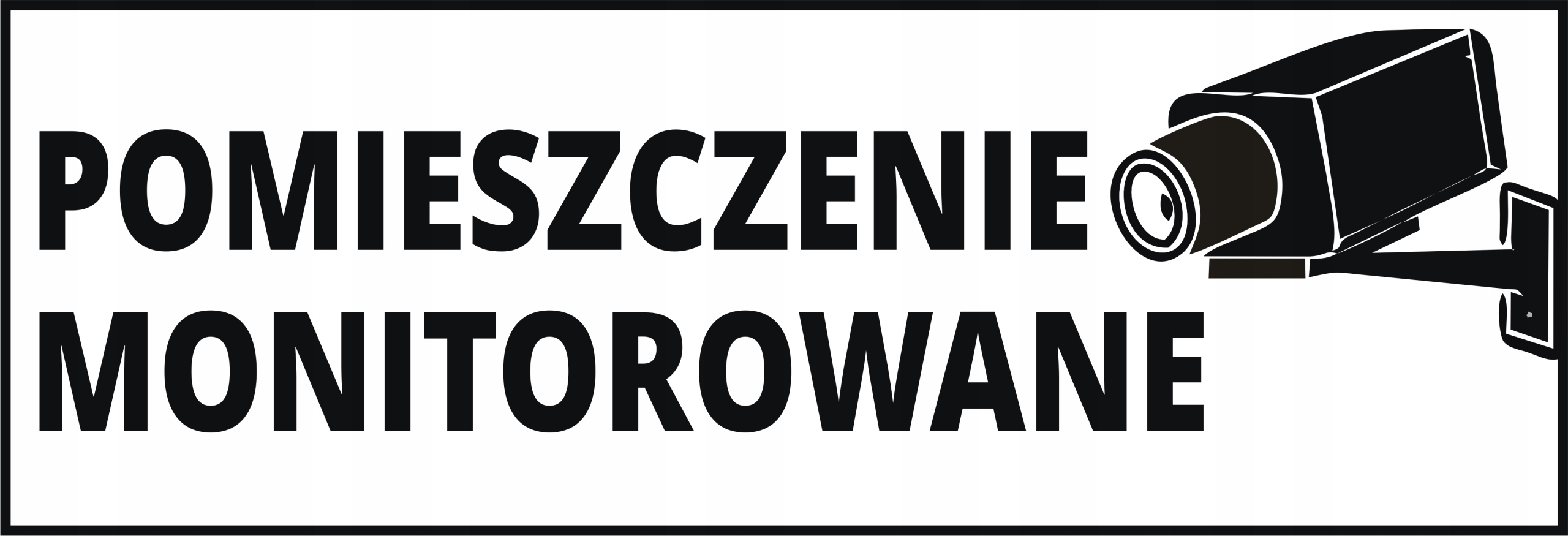 

Tabliczka Inf Pomieszczenie Monitorowane 2MM
