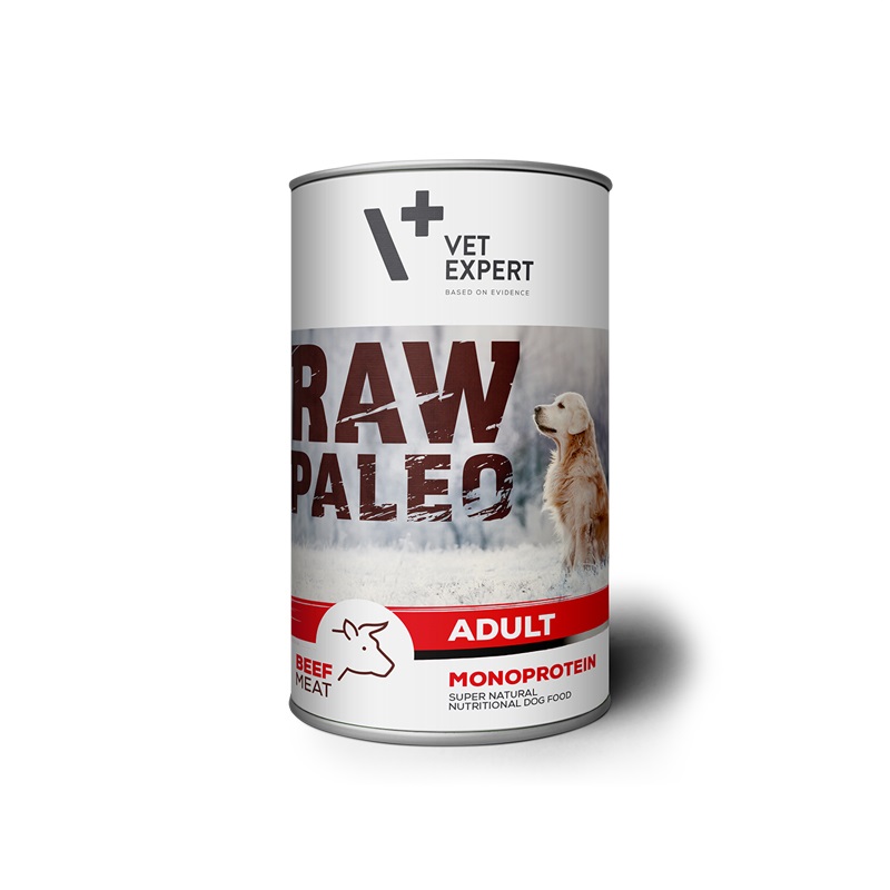 Levně VetExpert Raw Paleo Hovězí krmivo pro dospělé 12x400g