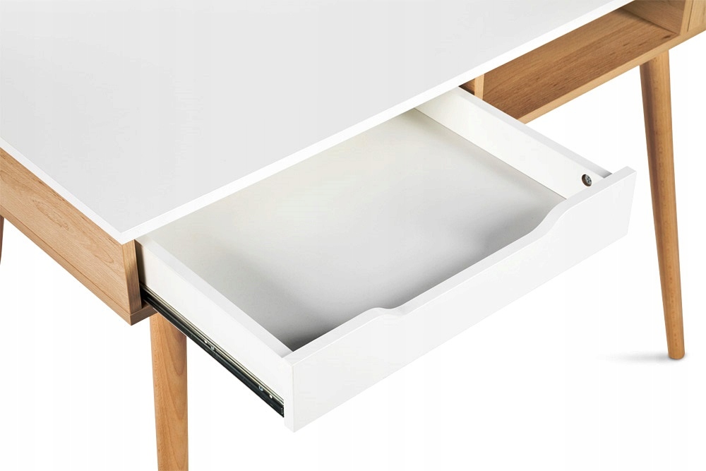 BIURKO SKANDYNAWSKIE SOFIE BIAŁY LITTLESKY KLUPŚ Szerokość mebla 110 cm