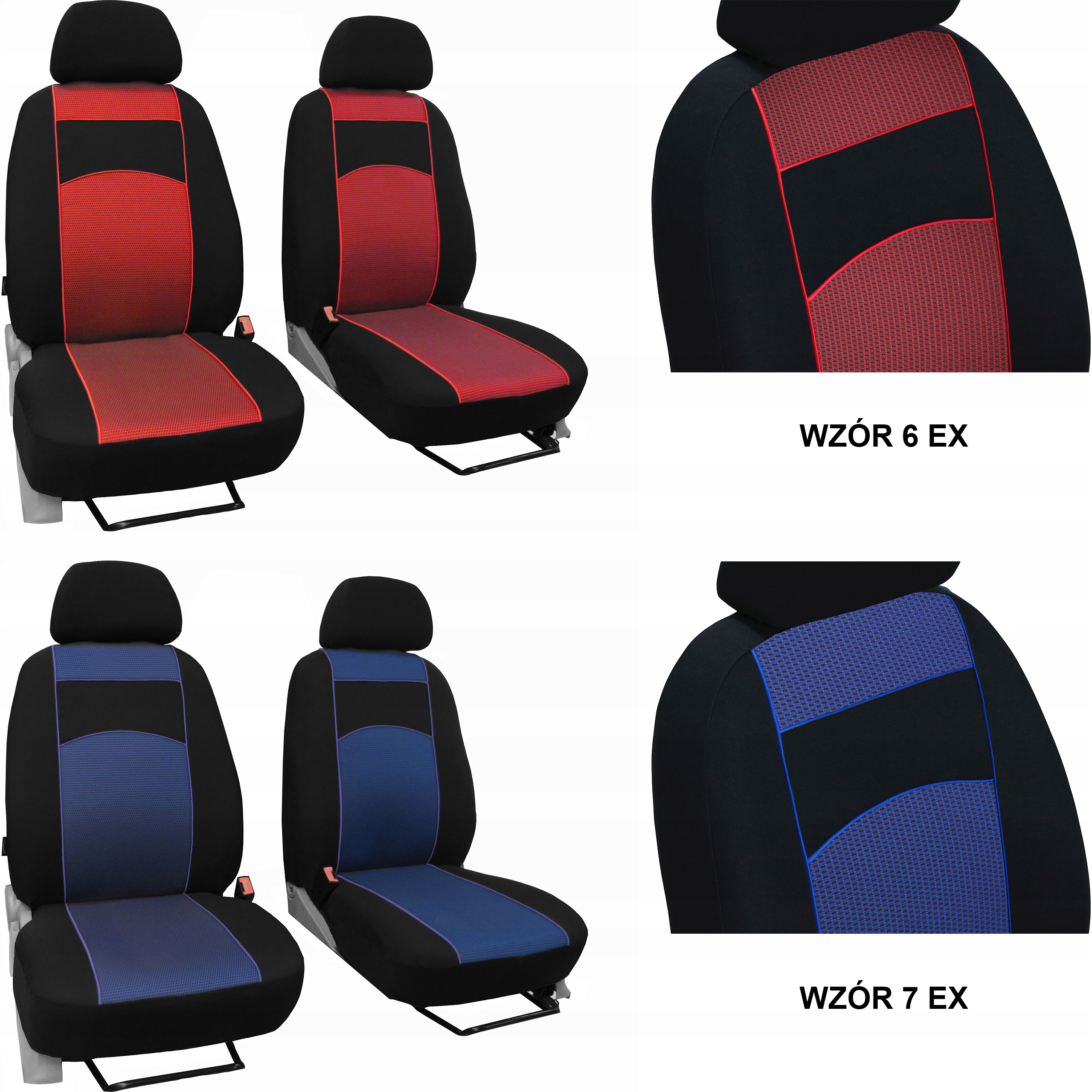 GRUBE POKROWCE MIAROWE do RENAULT MASTER 2 1+1 Materiał materiał tapicerski