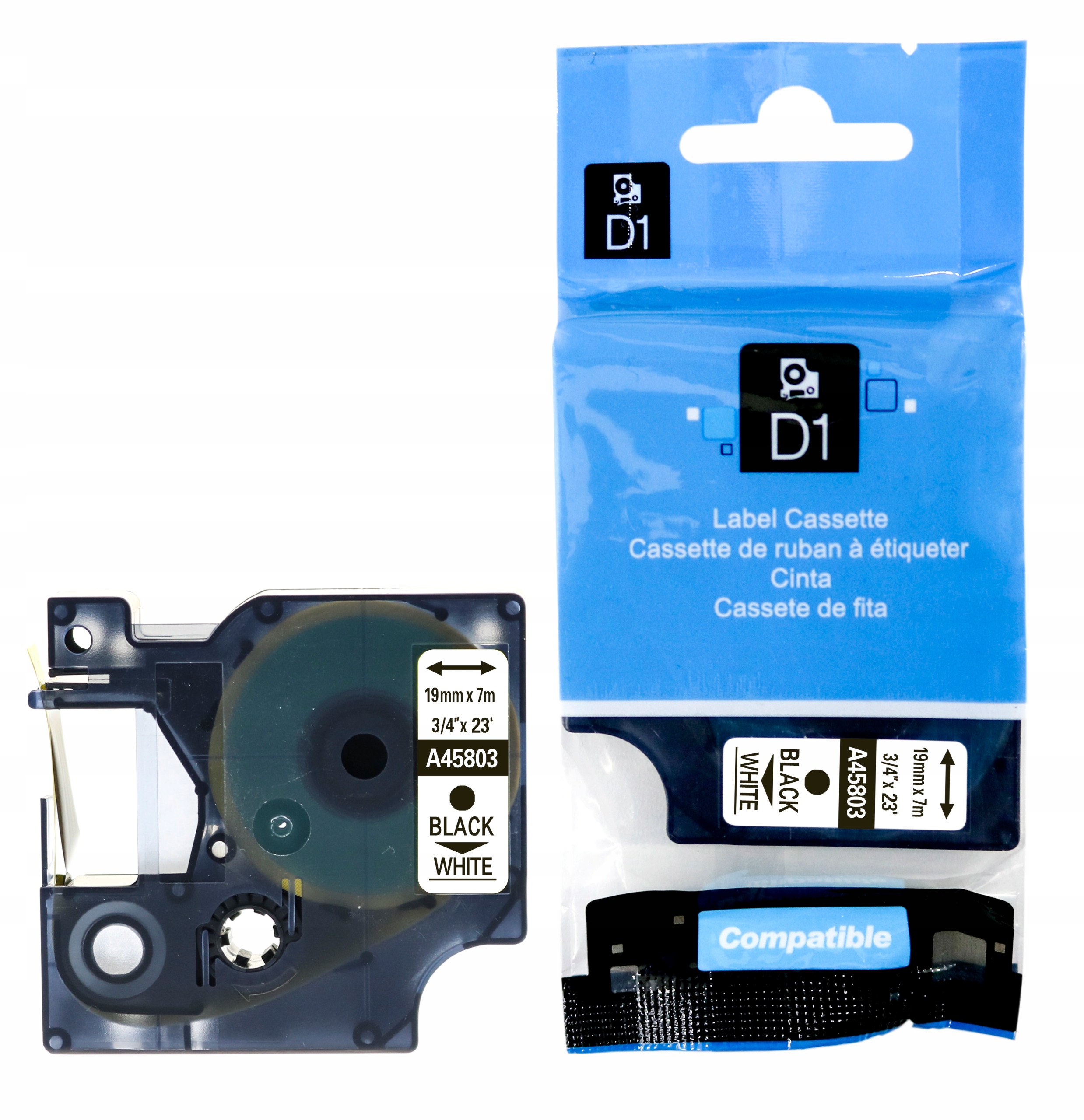 

Taśma Do D1 Dymo 45803 19mm Biała