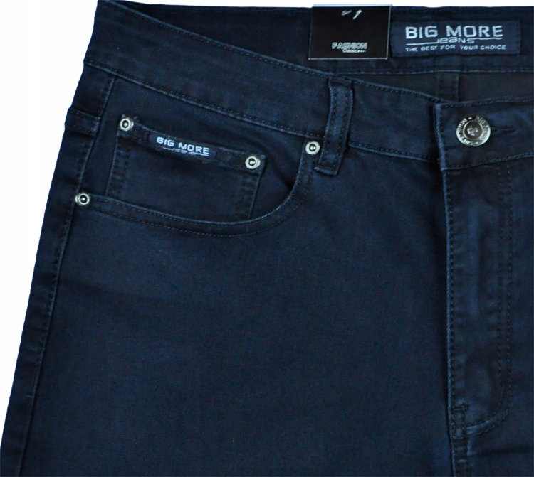 Spodnie męskie jeans Big More 629 grafit L30 pas 94 cm 37/30 Rozmiar 37/30