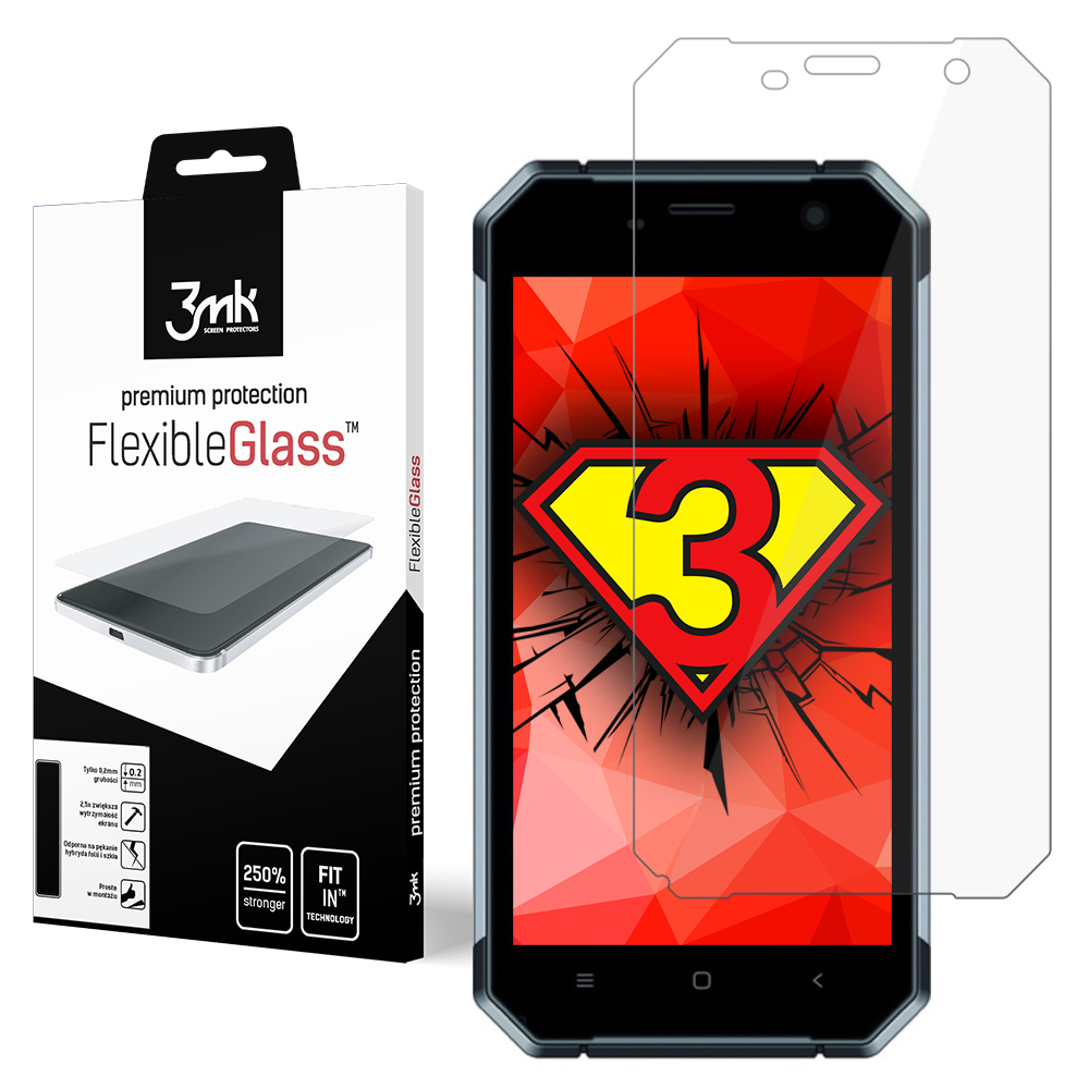 

Do MyPhone Hammer Axe Pro -Szkło 3mk FlexibleGlass