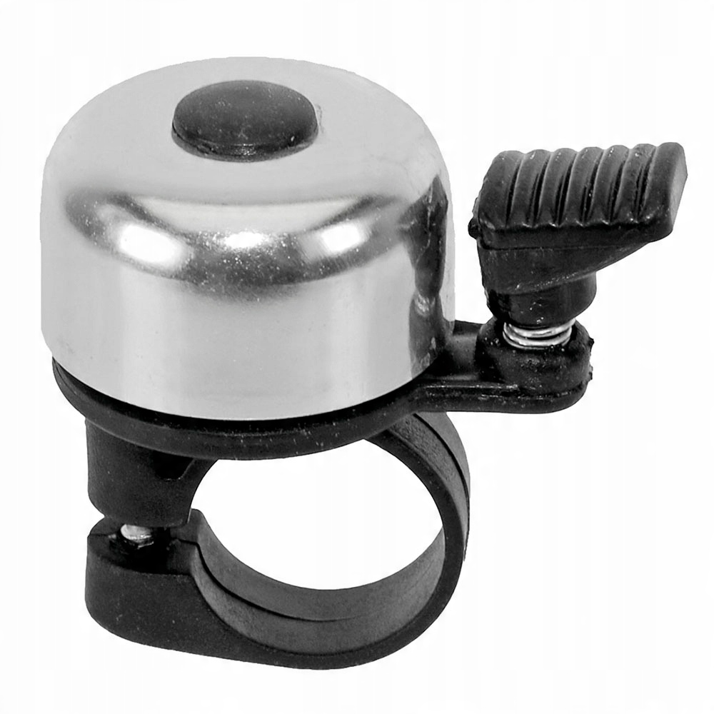 

Dzwonek Rowerowy Mini Aluminiowy Głośny Srebrny