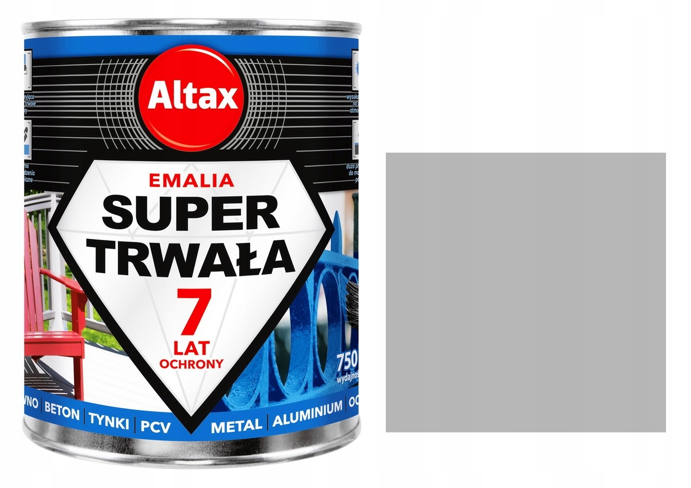 

Altax Emalia Trwała 0,75L Farba Popiel