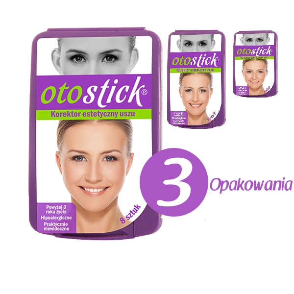 

Zestaw 3 x Oto-Stick korektory do odstających uszu