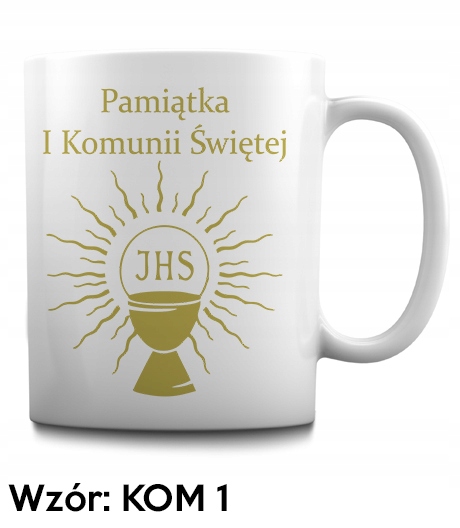 KUBEK I KOMUNIA ŚWIĘTA PAMIĄTKA PREZENT Pojemność 330 ml