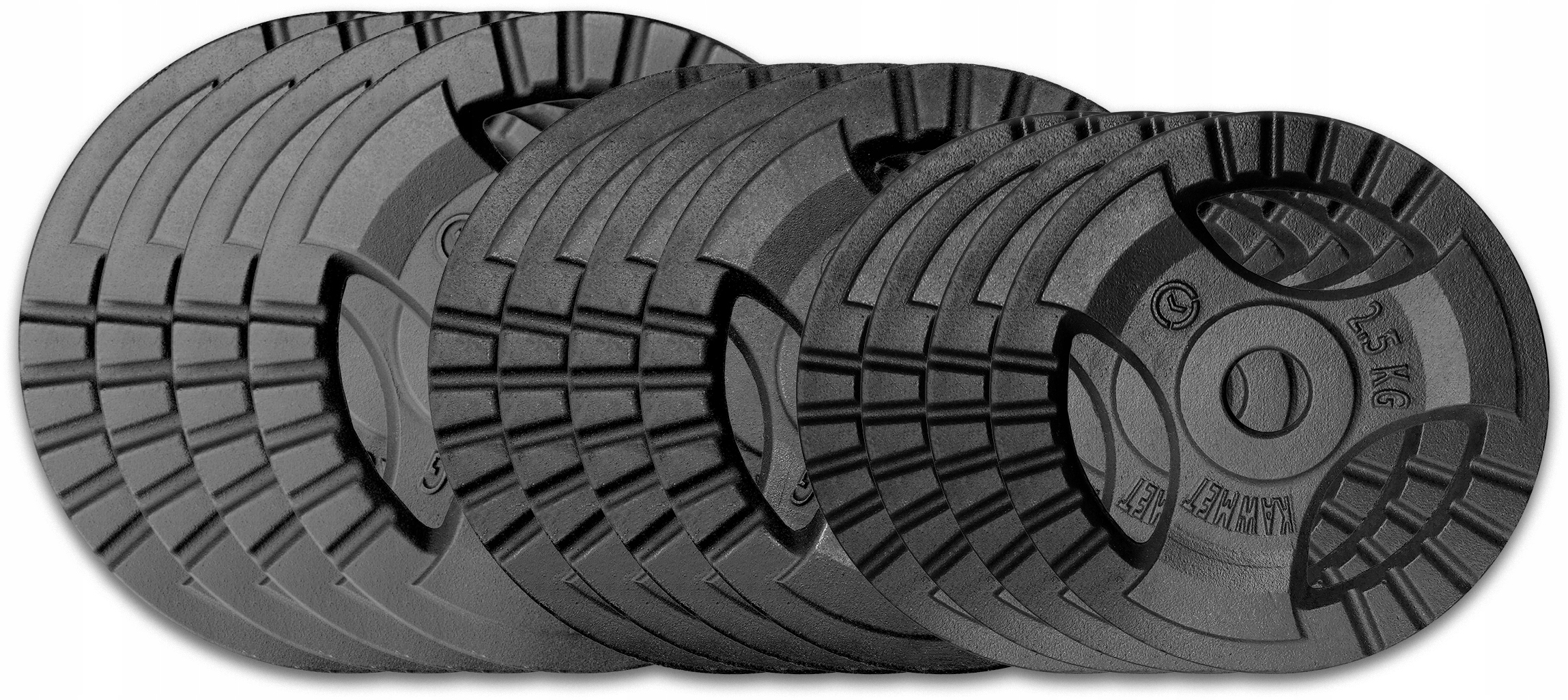 

Zestaw 70 kg obciążenia żeliwne talerz 30,5 mm