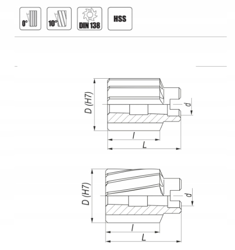 ROZWIERTAK MASZ. NASADZANY FI 42 H7 DIN 219-B FENE Marka Fenes