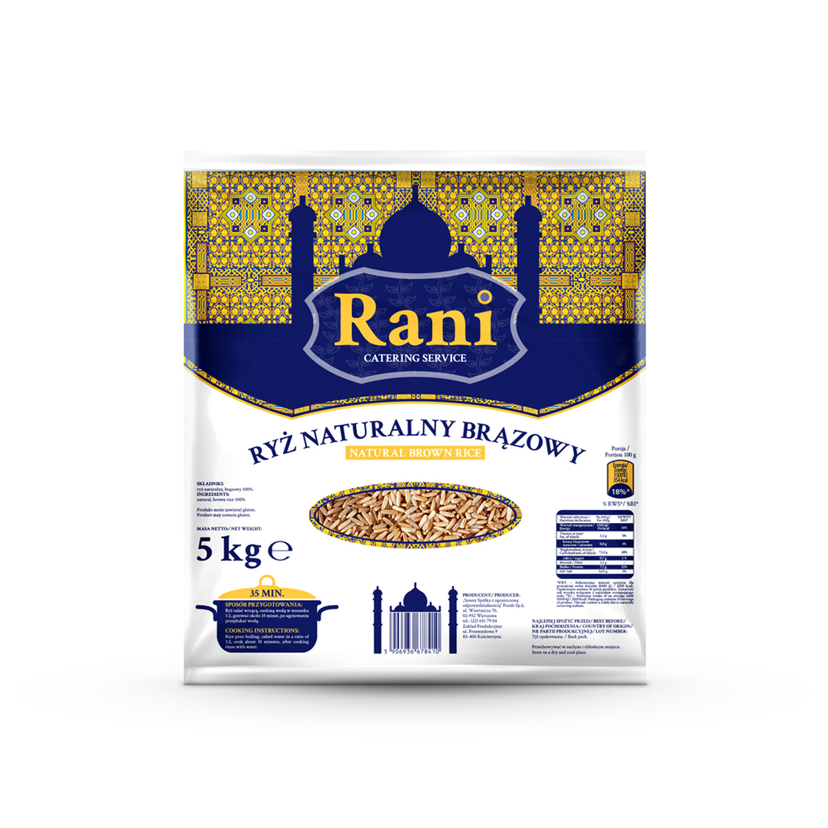 Levně Rani Přírodní rýže 5 kg