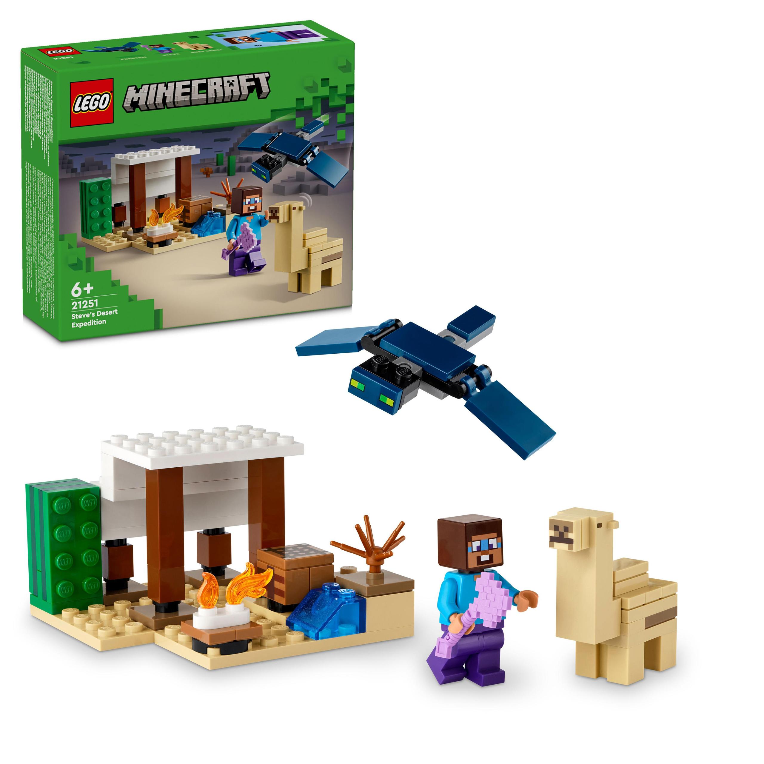 LEGO MINECRAFT 21251 Pustynna wyprawa Steve'a Super Klocki 75 Elementów Marka LEGO