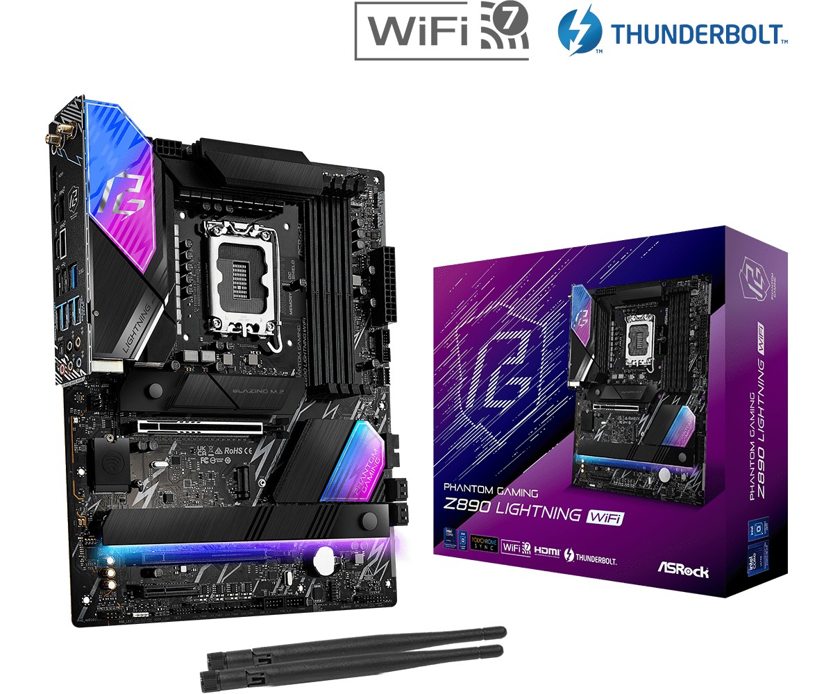 ASROCK Z890 Lightning WiFi ATX LGA1851 DDR5 — 6