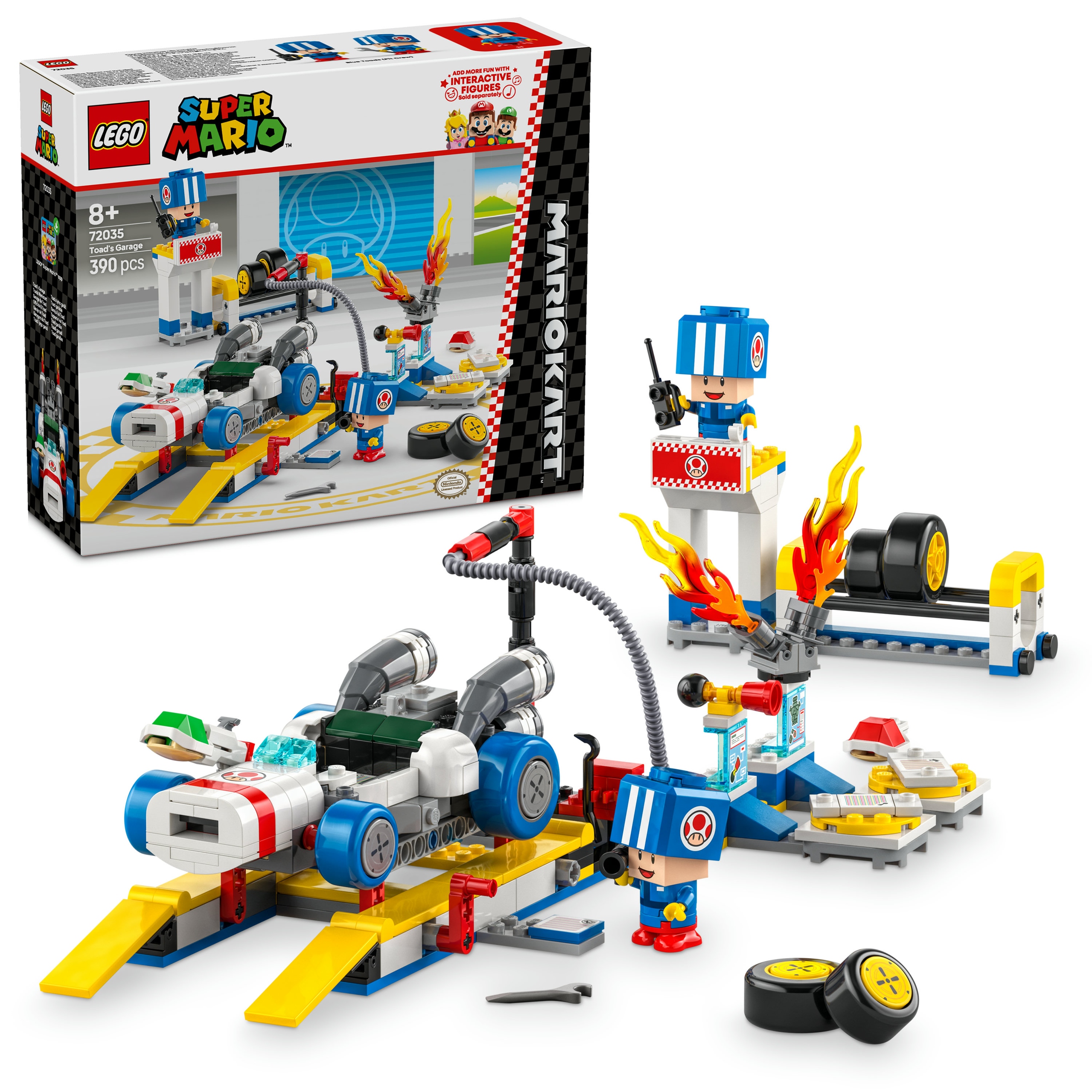 Lego Mario Kart 72035 Toad a jeho garáž Stavebnice Sada Figurka Garáž 72035