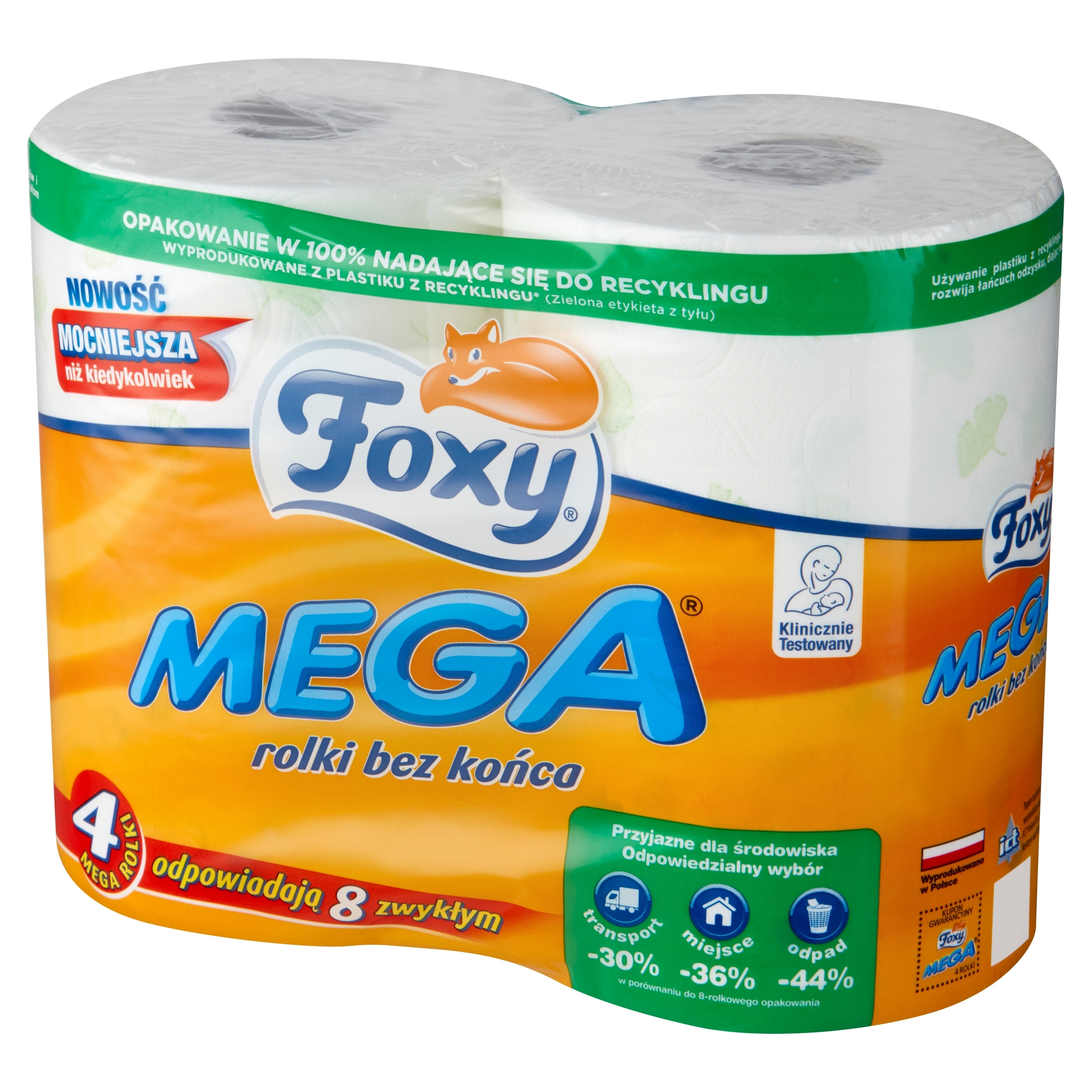 

Papier toaletowy Foxy bezzapachowy 4 rolki