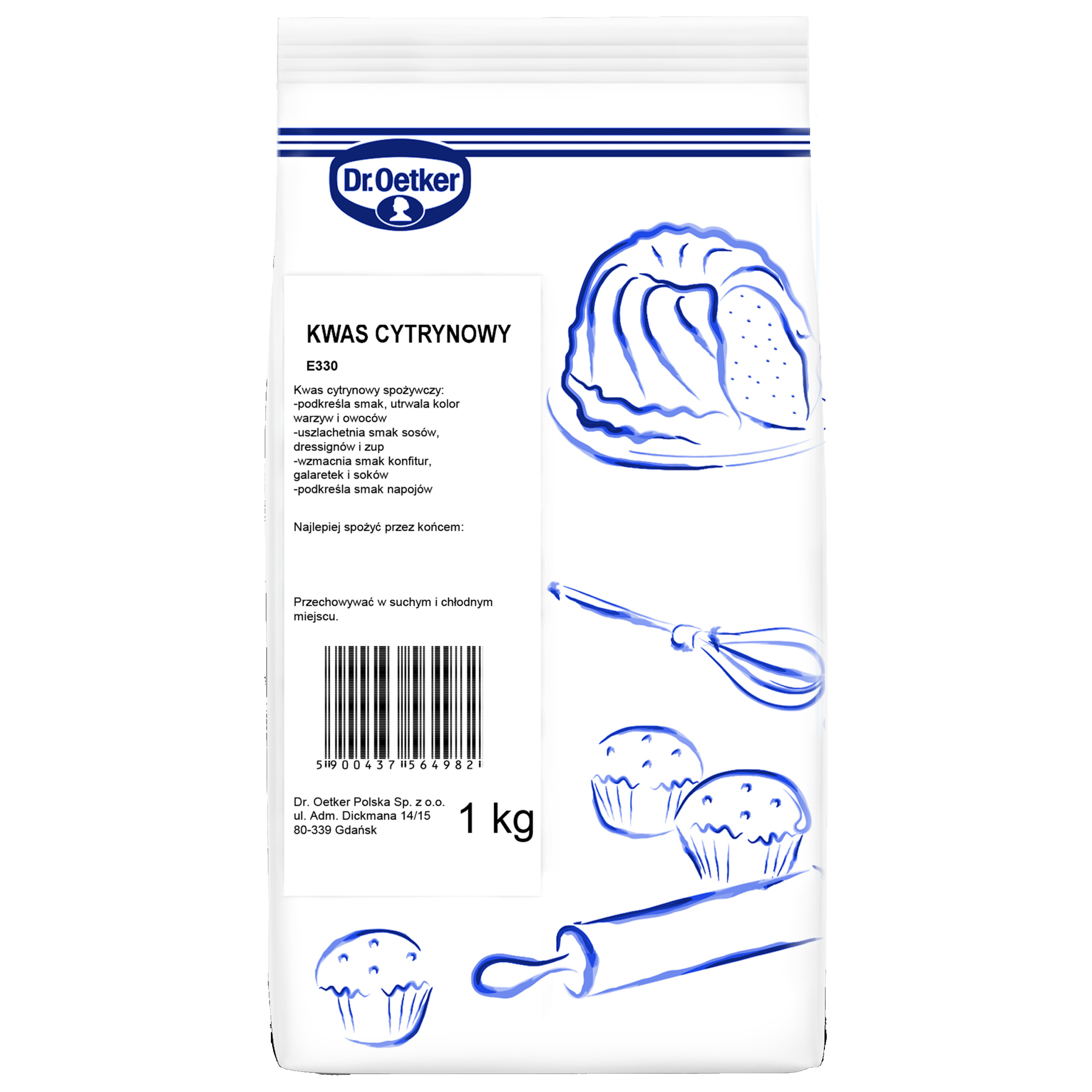 Levně 1X Dr. Oetker Kyselina citrónová 1 kg