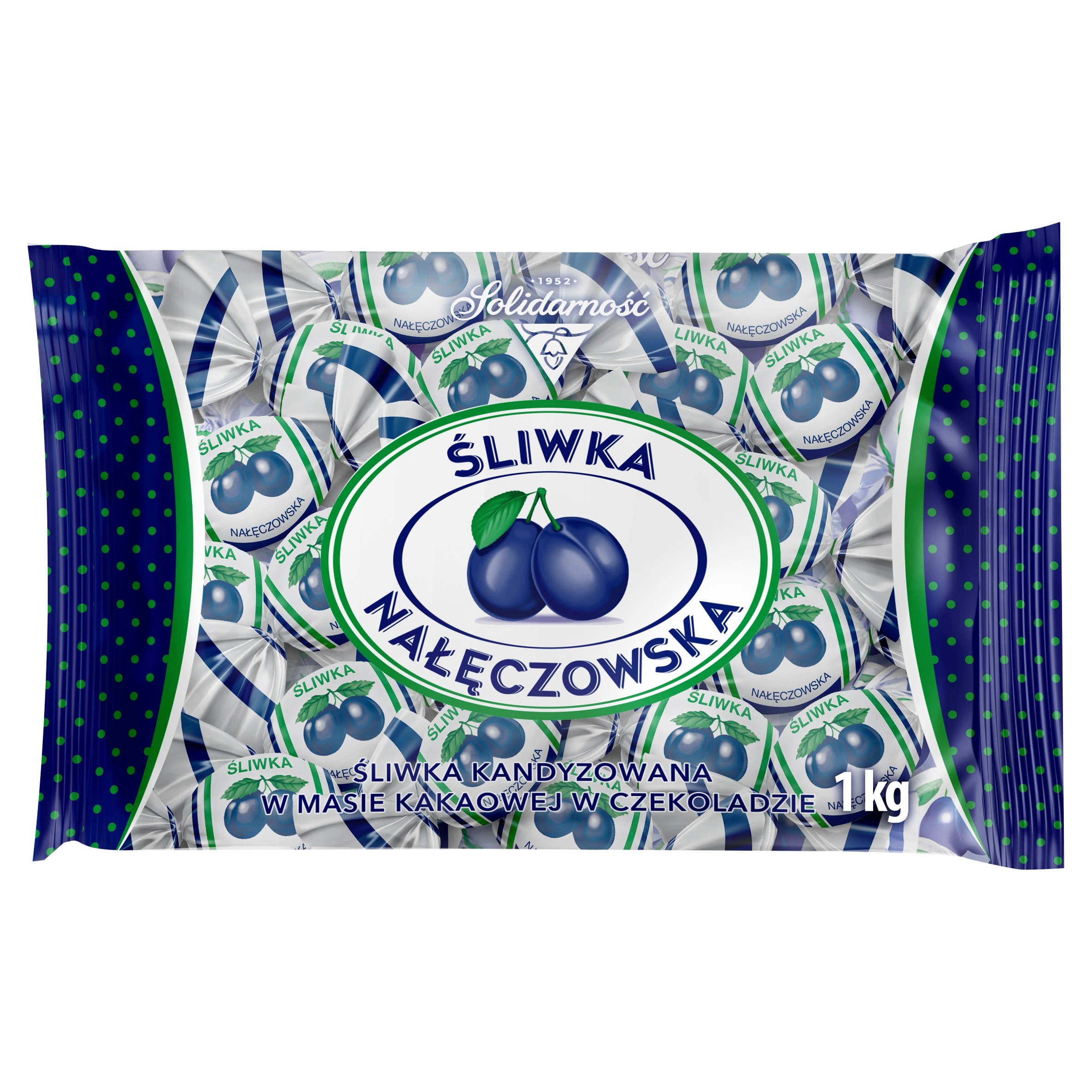 Śliwka Nałęczowska w Czekoladzie 1kg Solidarność – Klasyczne Praliny