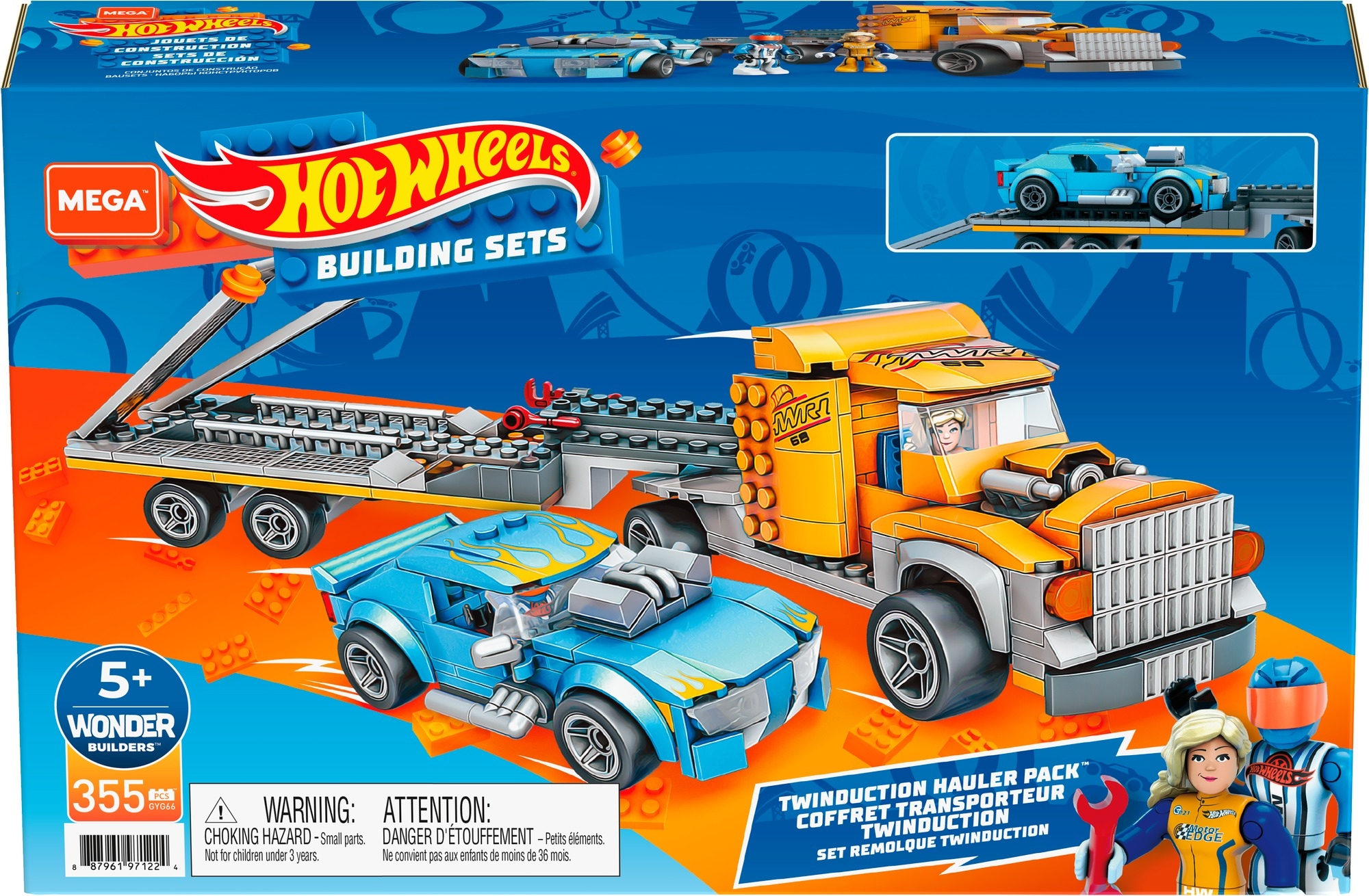 KLOCKI ZESTAW MEGA CONSTRUX HOT WHEELS TRANSPORTER + AUTKO GYG66 AUTKA Kod producenta GYG66
