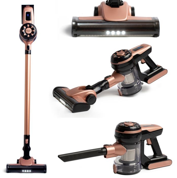 Odkurzacz Pionowy Adler AD 7044 Bezworkowy 120W Turbo LED 40 min