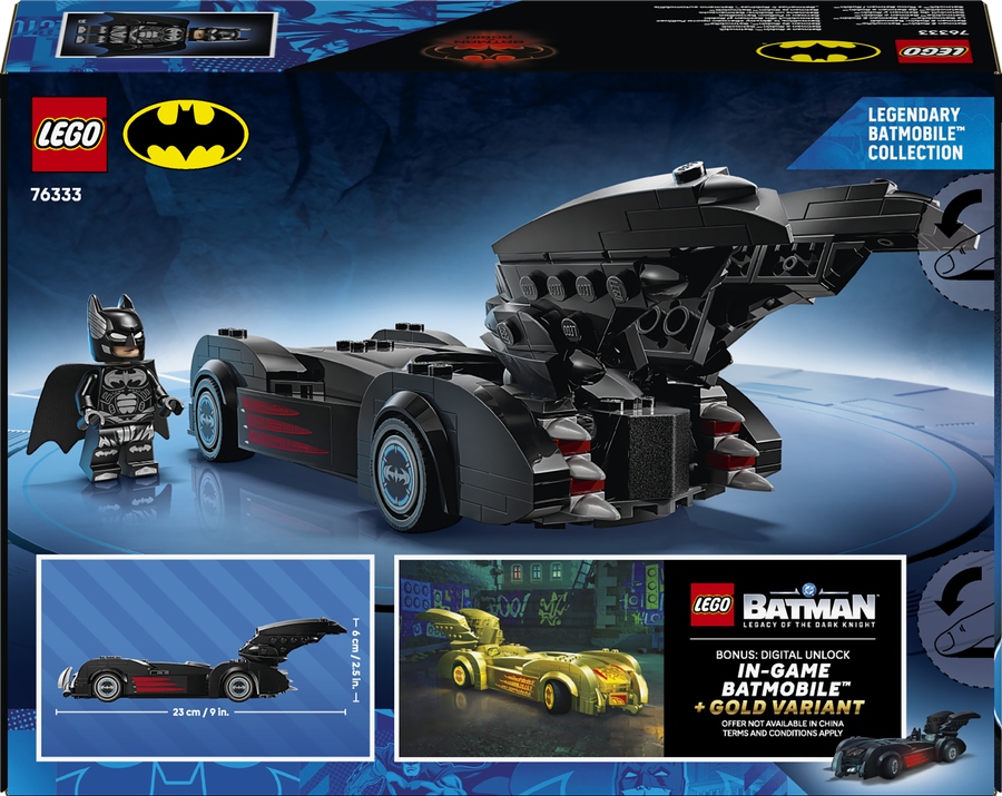 Lego 76333 DC Heroes Batmobil z filmu Batman a Robin