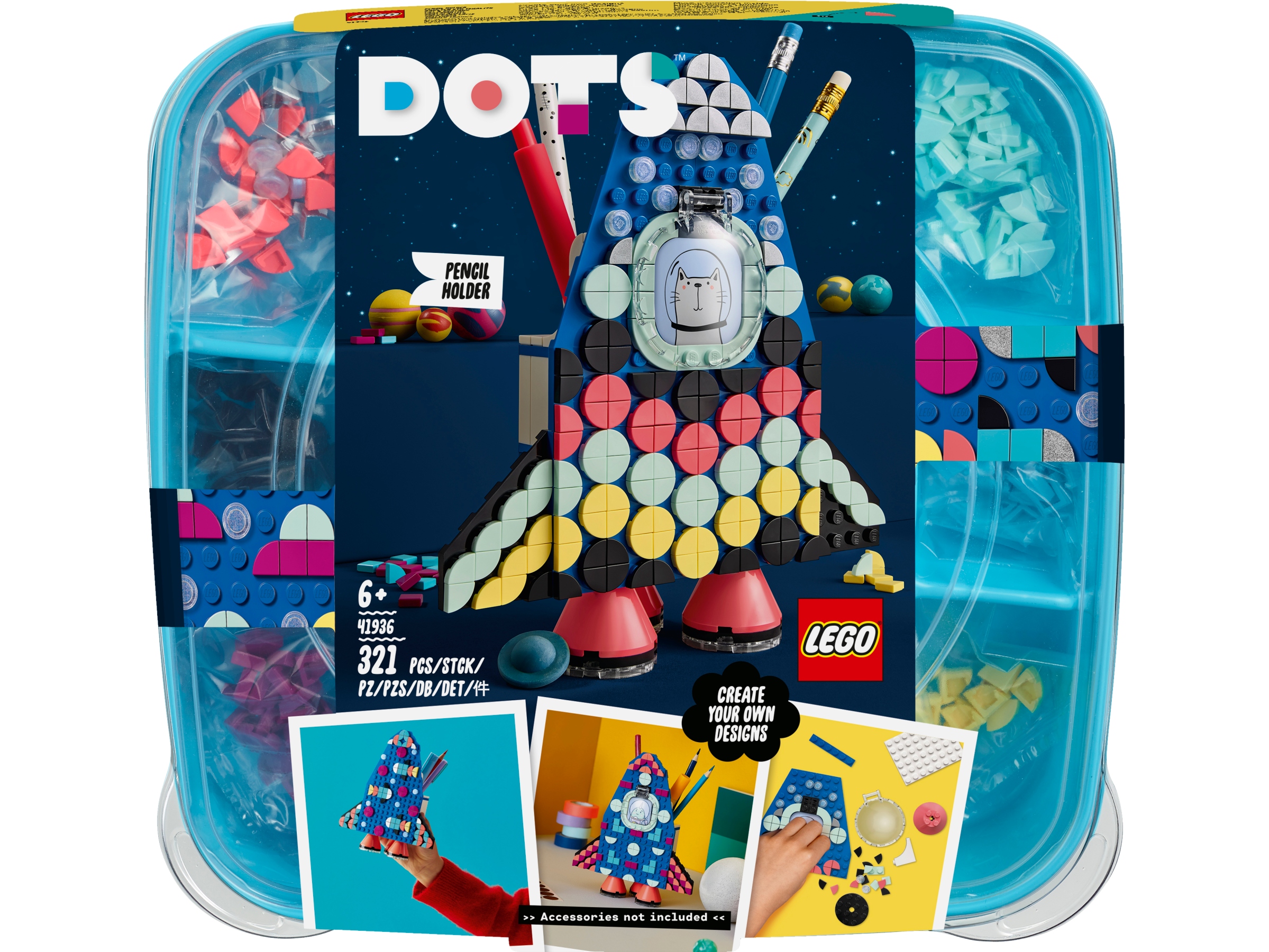 LEGO DOTS. Zásobník na perá 41936