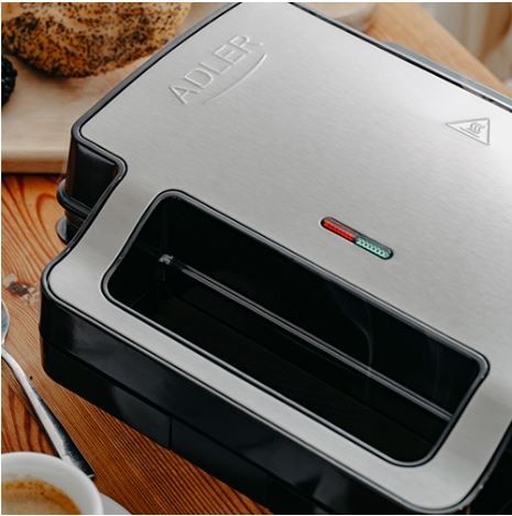 Opiekacz do Kanapek 2 w 1 Adler AD 3073 Grill Kontaktowy 1400W