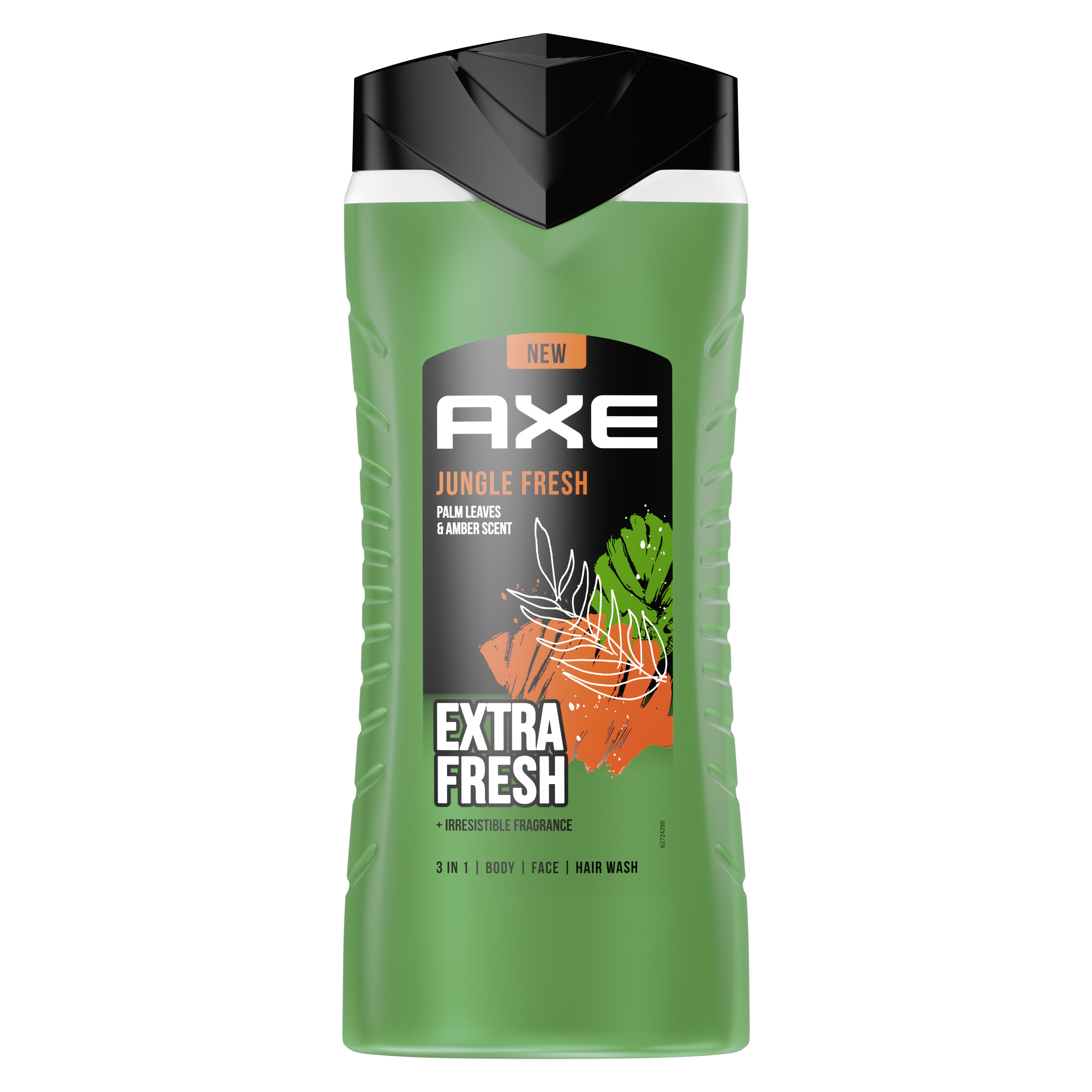 ŻEL POD PRYSZNIC AXE JUNGLE FRESH PALM LEAVES & AMBER SCENT - 400ML