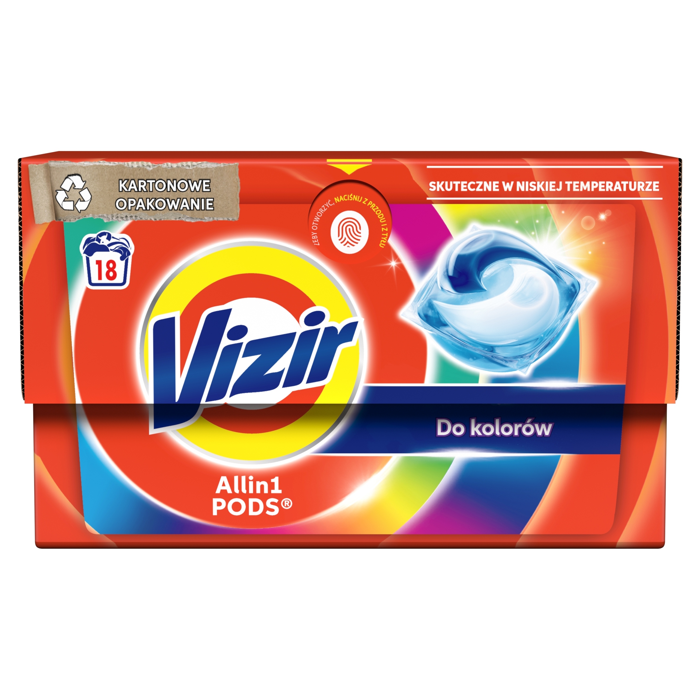 

Kapsułki Do Prania Vizir 18 szt Platinum Kolor