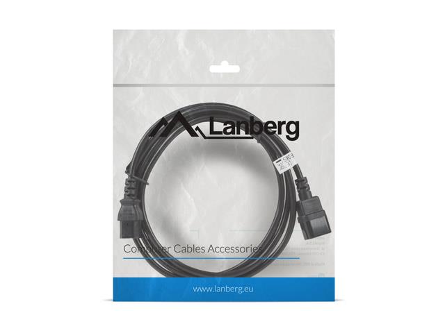 

Kabel zasilający Lanberg Iec 320 C13-C14 Vde 3M