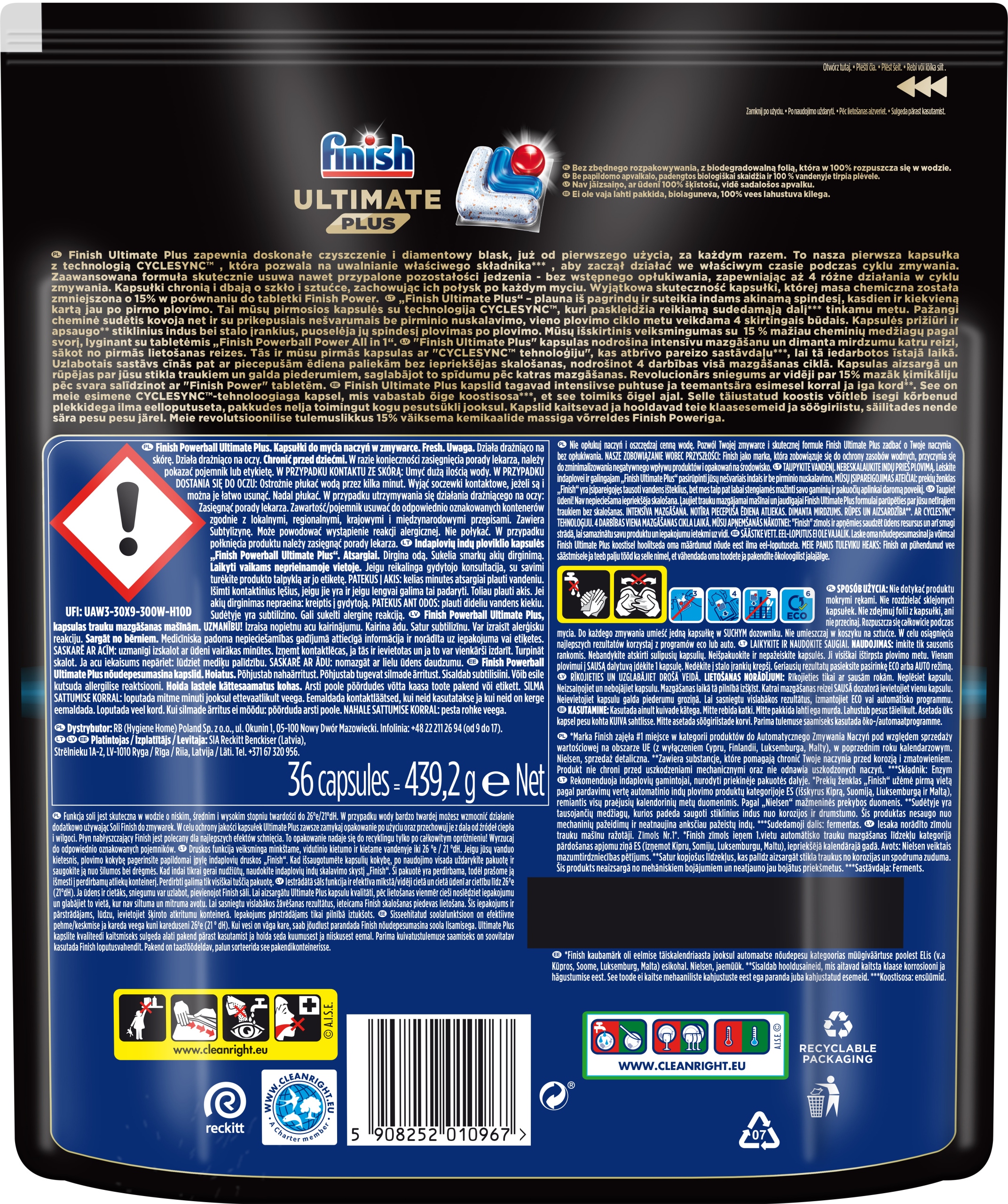 Levně Finish N 36 Ks Ultimate Plus All IN1 Regular TABL.D/MYCÍ/3249181