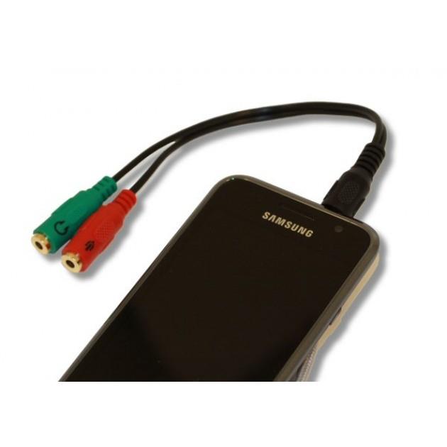 Kabel adapter Manhattan audio stereo 1x jack 3,5mm / 2x jack 3,5mm 0,15m Marka Manhattan