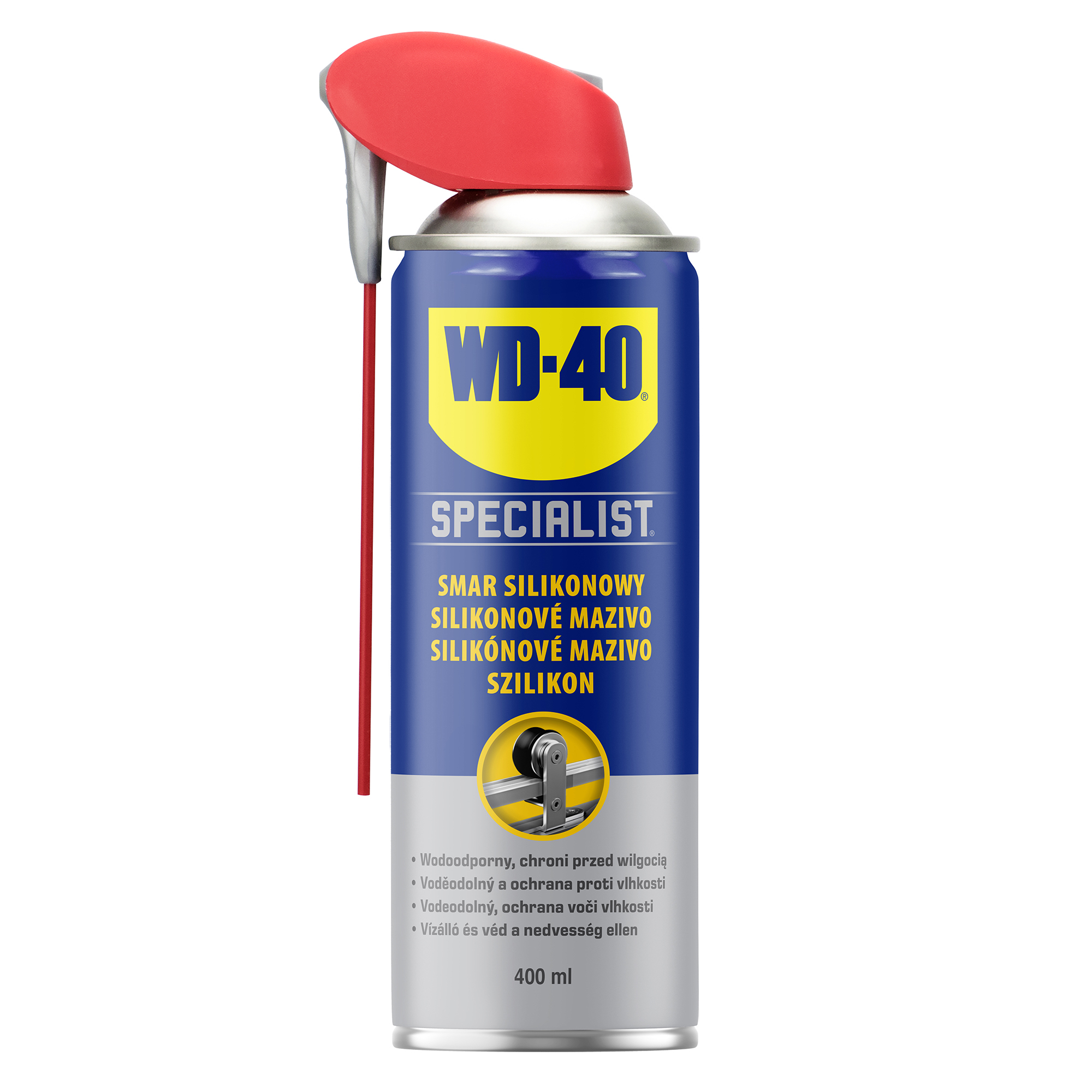 WD-40 Specialist smar silikonowy w sprayu z aplikatorem 400ml