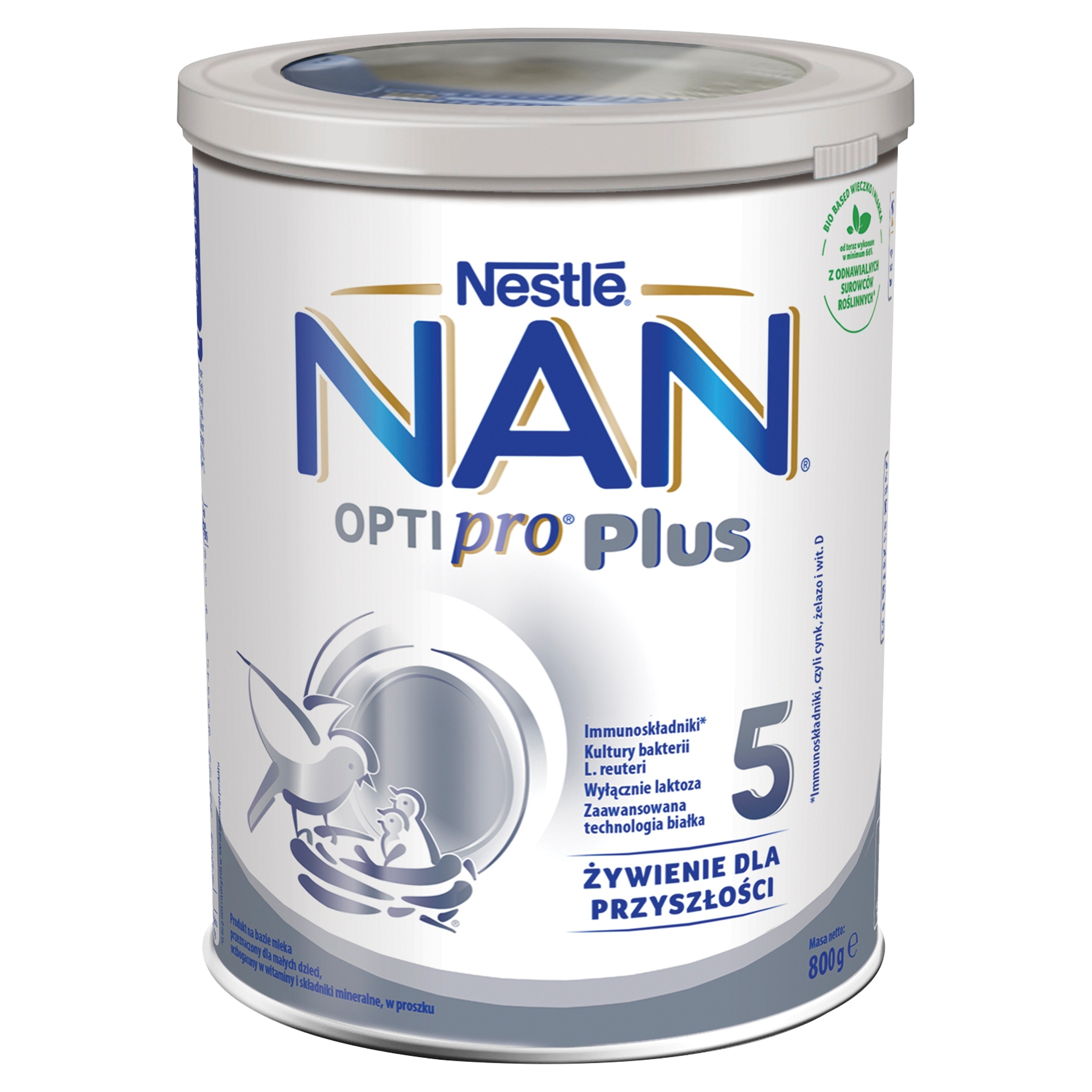 NESTLE NAN OPTIPRO PLUS 5 MLEKO DLA MAŁYCH DZIECI po 2,5 ROKU ŻYCIA 800g